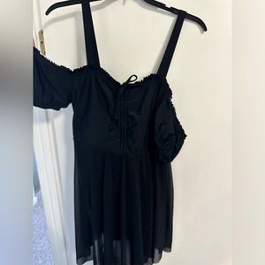 Bloomchic swim dress with Cold shoulder detail